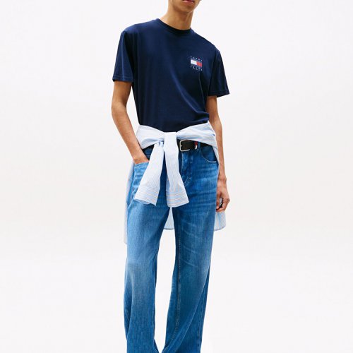 Lacivert Erkek Regular Fit Baskılı T-Shirt